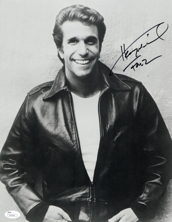 Henry Winkler Signed Autographed 11X14 Photo Happy Days "Fonz" JSA S40500