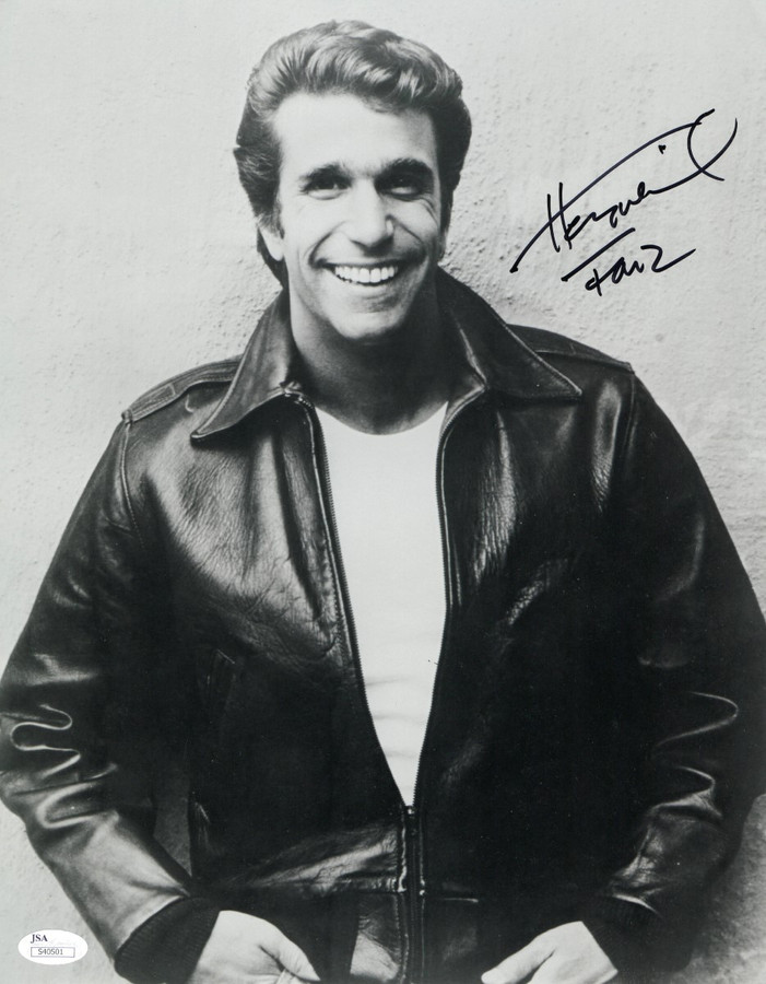 Henry Winkler Signed Autographed 11X14 Photo Happy Days "Fonz" JSA S40501