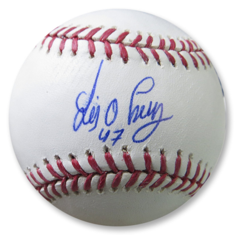 Luis Cruz Signed Autographed MLB Baseball Los Angeles Dodgers #47 S1353