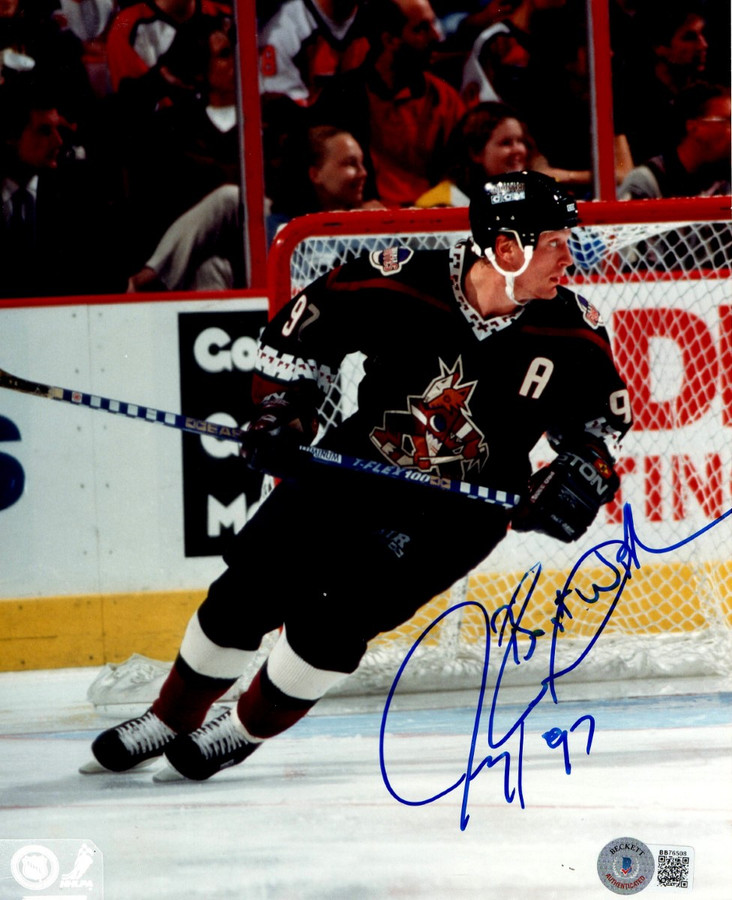 Jeremy Roenick Signed Autographed 8X10 Photo Arizona Phoenix Coyotes BAS BB76508