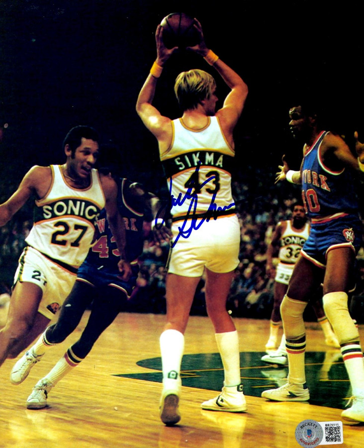 Jack Sikma Signed Autographed 8X10 Photo Seattle Supersonics BAS BB76515