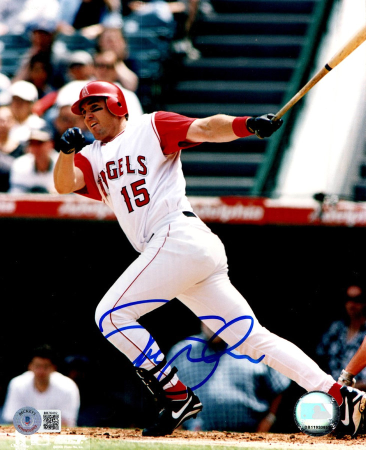 Tim Salmon Signed Autographed 8X10 Photo Anaheim Angels Home Swing BAS BB76492