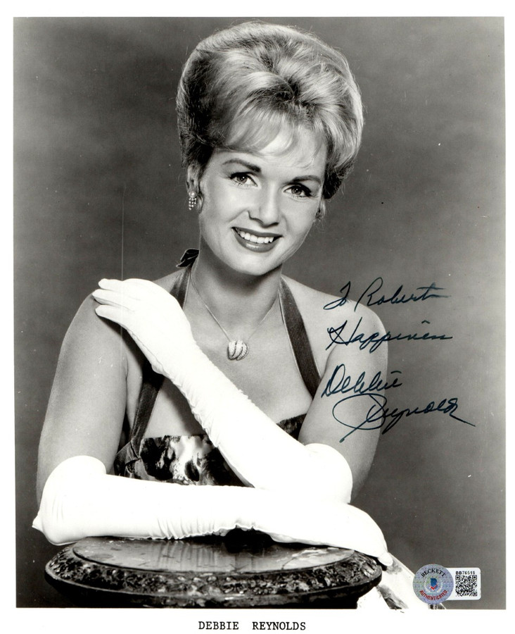 Debbie Reynolds Signed Autographed 8X10 Photo Legendary Actress BAS BB76518