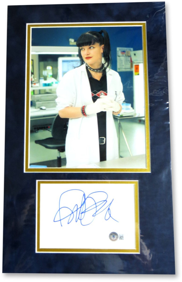 Pauley Perrette Signed Autographed 8X10 Photo Index Card NCIS Abby BAS BD19825