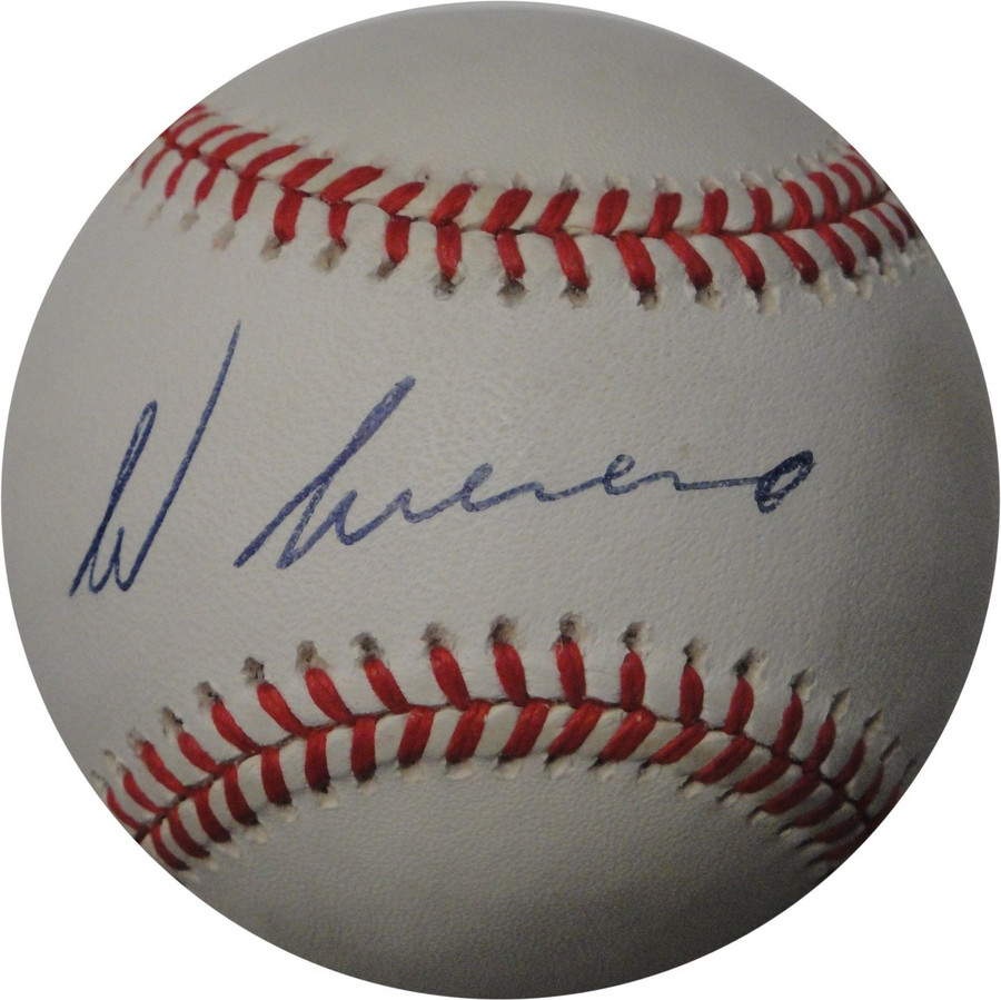 Wilton Guerrero Hand Signed Autographed Major League Baseball Dodgers Blue Ink