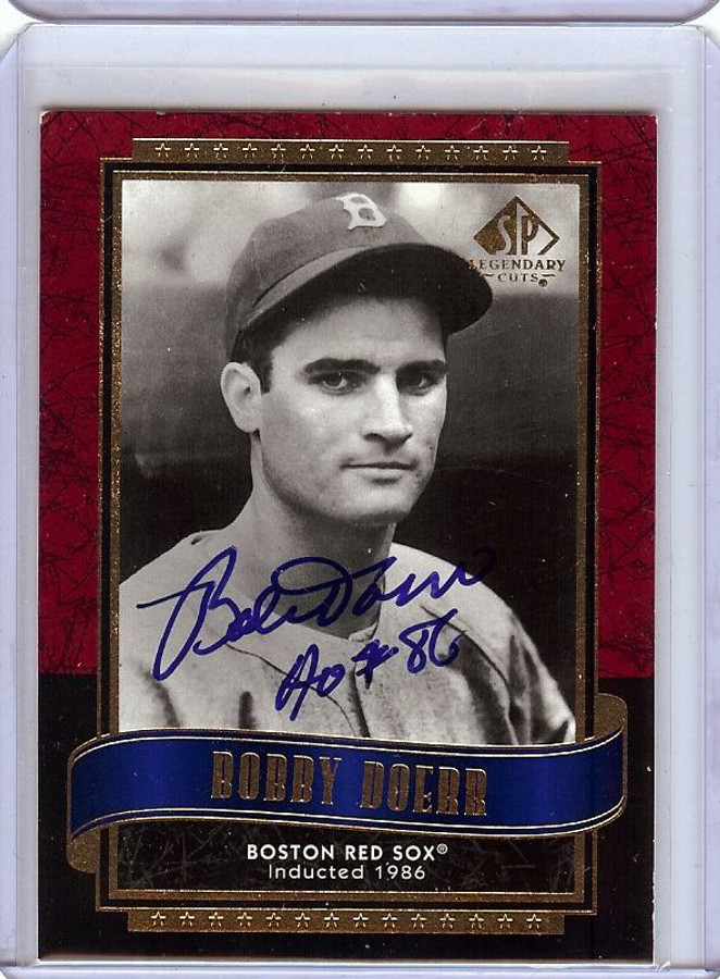 Bobby Doerr 2003 SP Legendary Cuts Hand Signed Autograph Red Sox #15 JSA UU46199