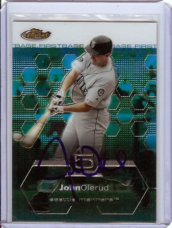 John Olerud 2003 Topps Finest Hand Signed Autograph Mariners #46 JSA TT40761