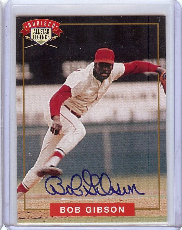 Bob Gibson St Louis Cardinals Autographed Cooperstown Collection