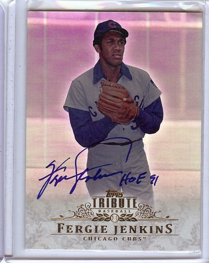 Fergie Jenkins 2013 Topps Tribute Signed Autograph Chicago Cubs