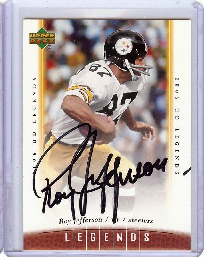 Roy Jefferson 2006 UD Legends Hand Signed Autographed Steelers #68 JSA AB41686