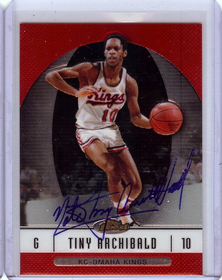 Nate Tiny Archibald 2006-07 Finest Hand Signed Autographed Kings #50 JSA AB41668