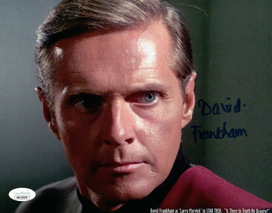 David Frankham Signed Autographed 8X10 Photo Star Trek Larry Marvick C JSA COA