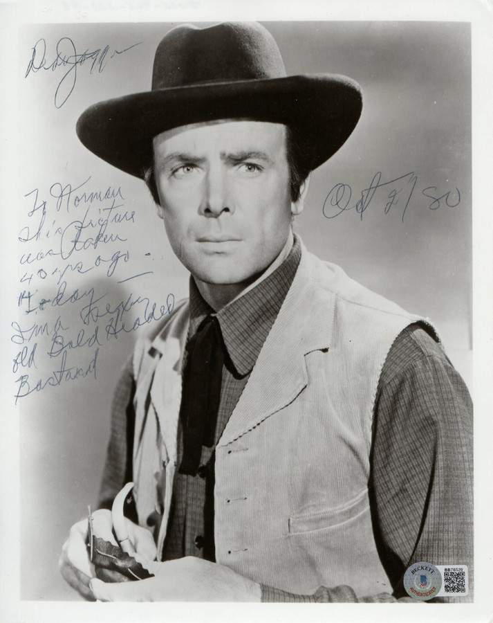 Dean Jagger Signed Autographed 8X10 Photo Inscribed 10/2/80 BAS BB76520