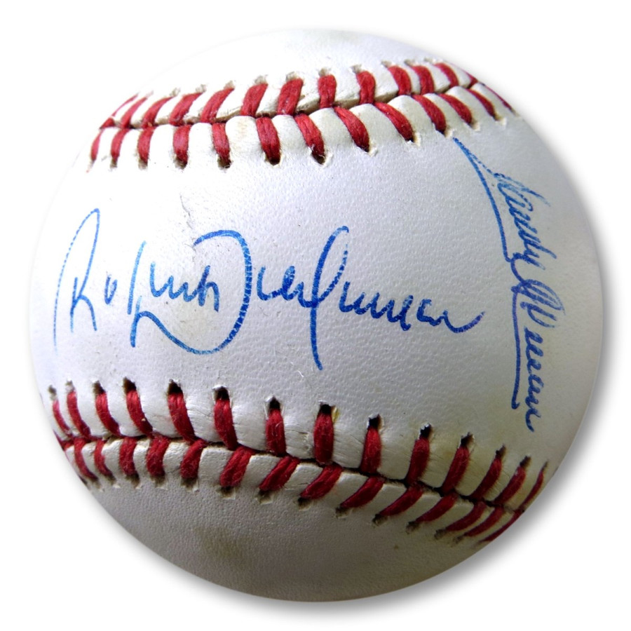 Roberto & Sandy Alomar Signed Autographed NL Baseball  JSA UU46182
