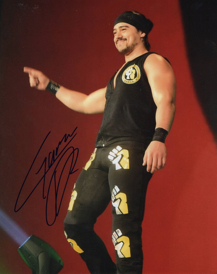 Angel Garza Signed Autographed 8X10 Photo WWE Wrestler Leaf