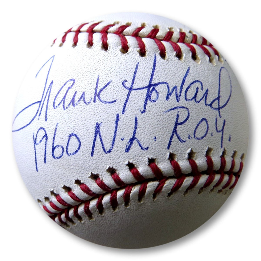 Frank Howard Signed Autographed MLB Baseball Dodgers "1960 NL ROY" JSA AB54020