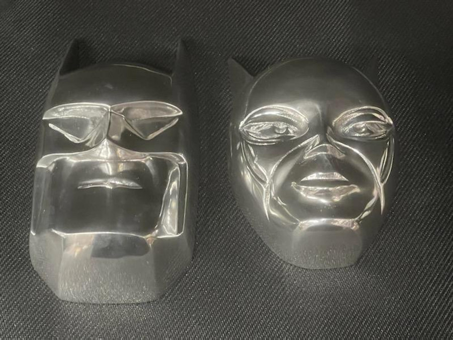 Batman + Catwoman Limited Edition Alloy Metal Mask Robert Dennison 1996)