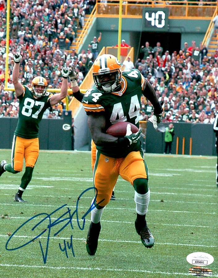 James Starks Signed Autographed 8X10 Photo Packers Touchdown Run JSA AB54841
