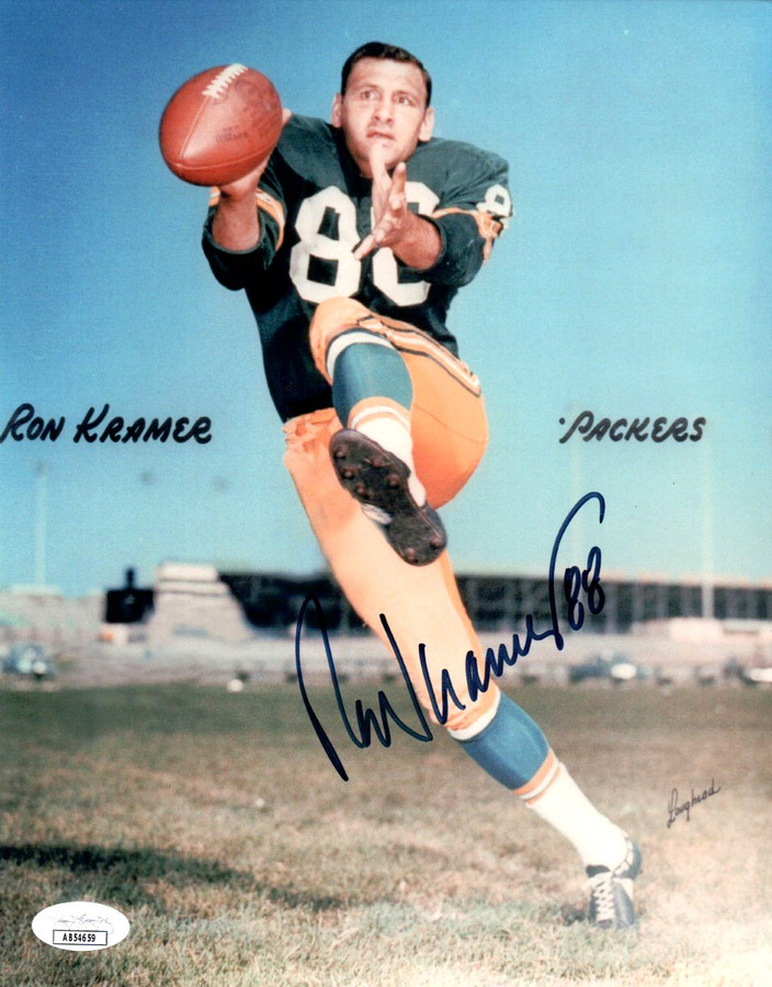 Ron Kramer Signed Autographed 8X10 Photo Green Bay Packers JSA AB54659