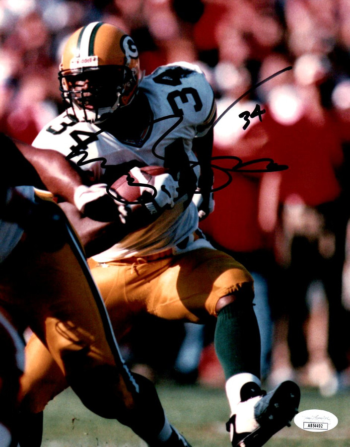 Edgar Bennett Signed Autographed 8X10 Photo Green Bay Packers JSA AB54492