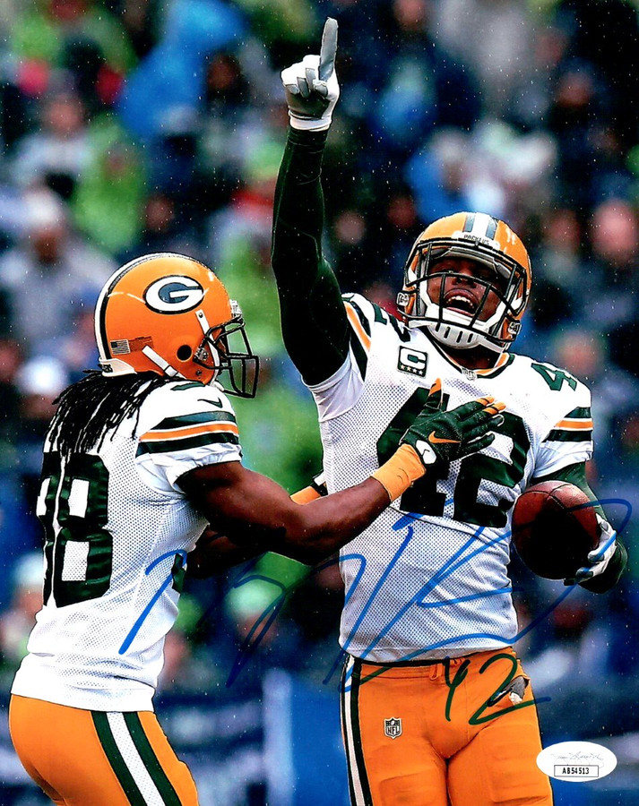 Morgan Burnett Signed Autographed 8X10 Photo Packers In Snow JSA AB54513