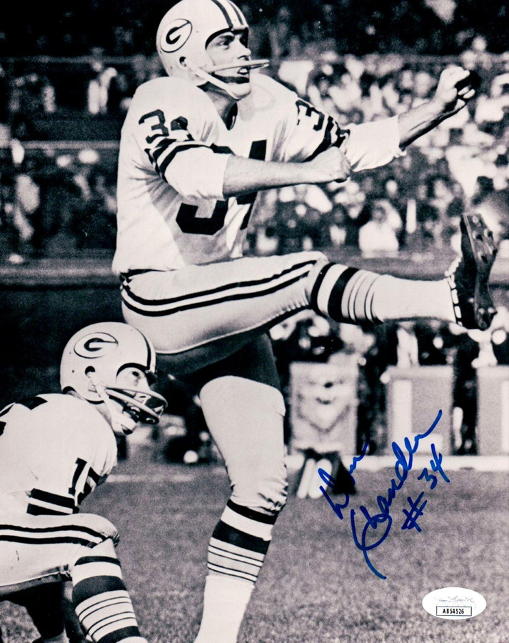 Don Chandler Signed Autographed 8X10 Photo Green Bay Packers JSA AB54526