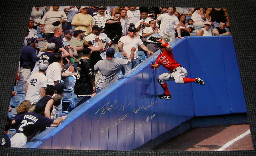 Reggie Willits Signed Autographed Jumbo Huge 30"X40" Photograph Spiderman Angels