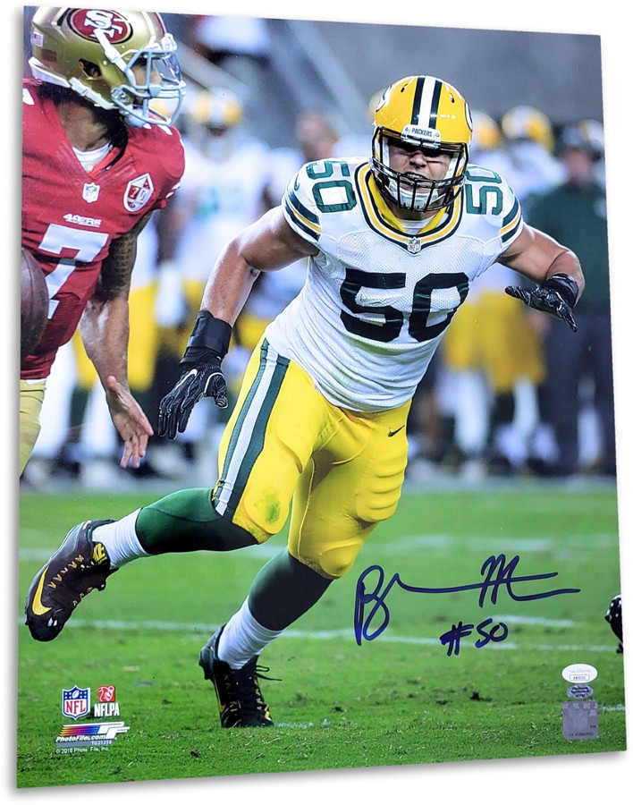 Blake Martinez Signed Autographed 16X20 Photo Green Bay Packers JSA AB55152