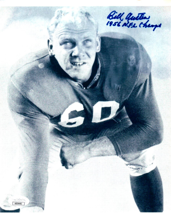 Bill Austin Signed Autograph 8X10 Photo NY Giants "1956 NFL Champs" JSA AB54482