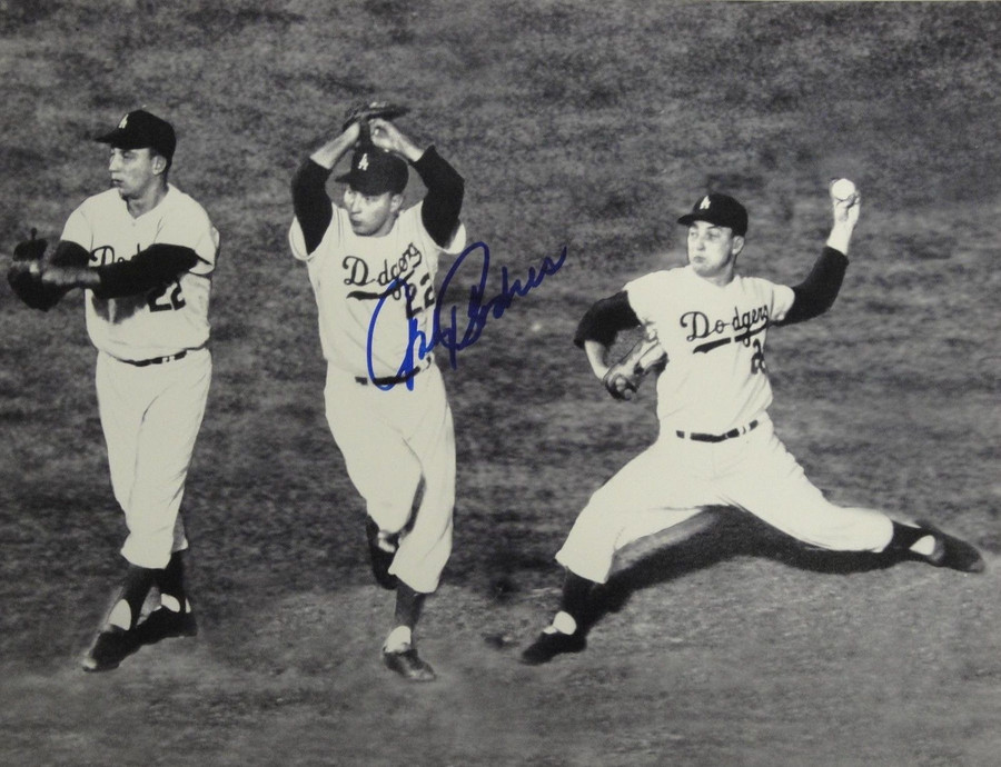 Johnny Podres Signed Autographed 10"x13" Photograph Los Angeles Dodgers w/ COA
