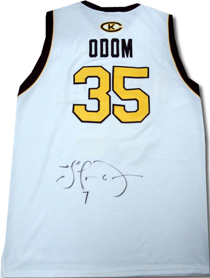 Lamar Odom Hand Signed Autographed Royals #35 Jersey Very Rare!