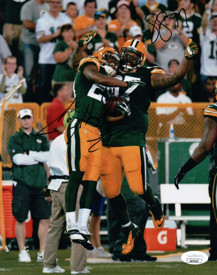 Johnny Jolly Casey Hayward Signed Autographed 8X10 Photo Packers JSA AB55167