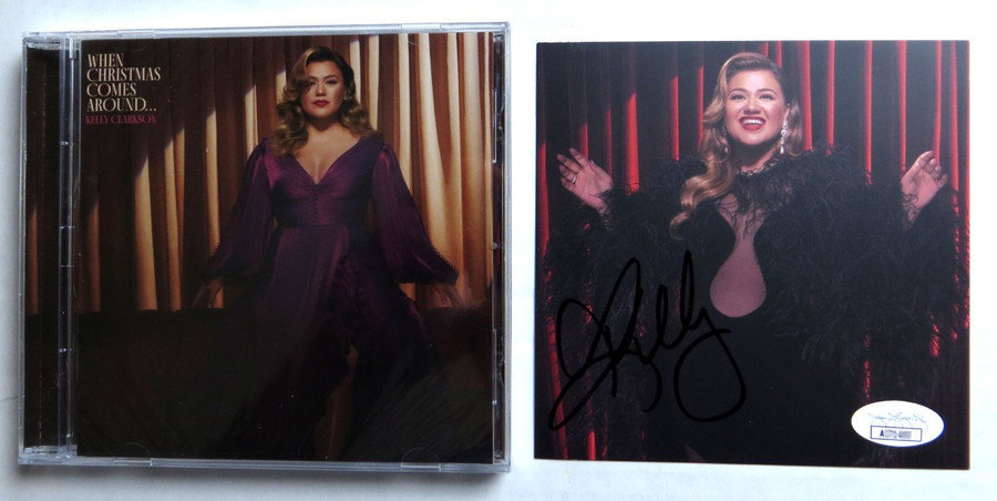 Kelly Clarkson Signed Autographed CD Insert When Christmas Comes Around JSA