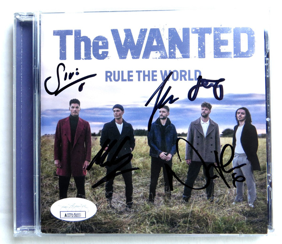 The Wanted Band Signed Autographed CD Booklet Tom Parker Max George JSA