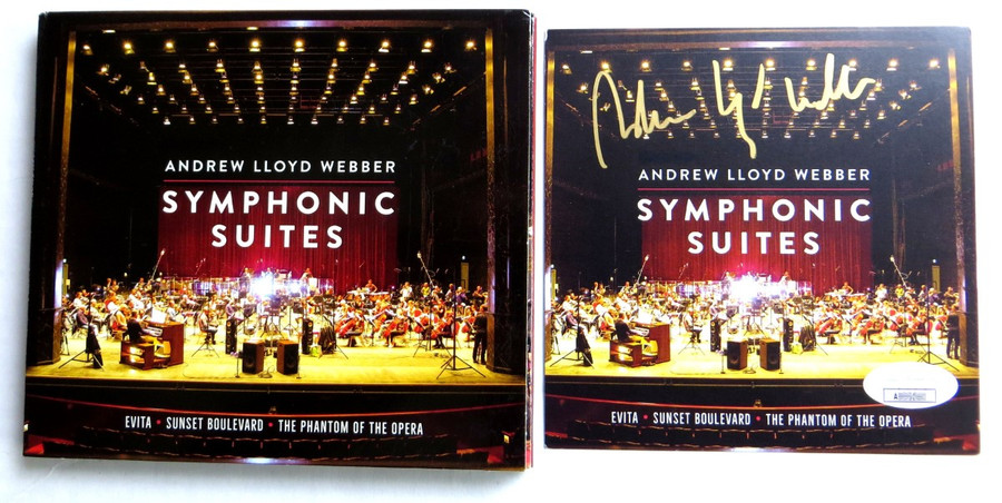 Andrew Lloyd Webber Signed Autographed CD Booklet Symphonic Suites JSA