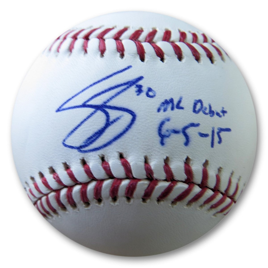 Scott Schebler Autographed MLB Baseball Dodgers "MLB Debut 6-5-15" JSA AC71300