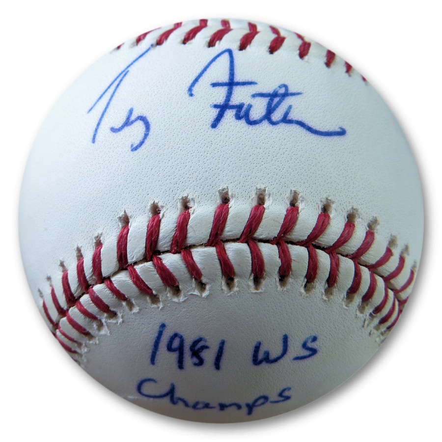 Terry Forster Signed Autograph MLB Baseball Dodgers "1981 WS Champs" JSA AC71297