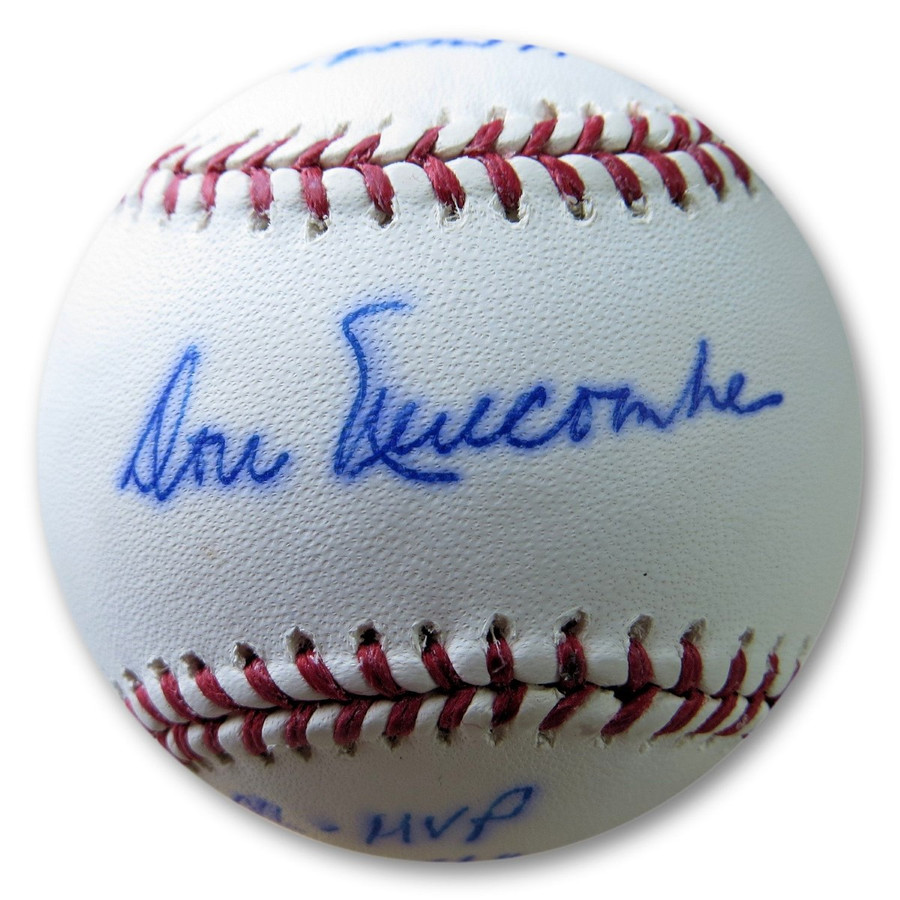 Don Newcombe Signed Autographed MLB Baseball Dodgers Stat Inscribed JSA W740152