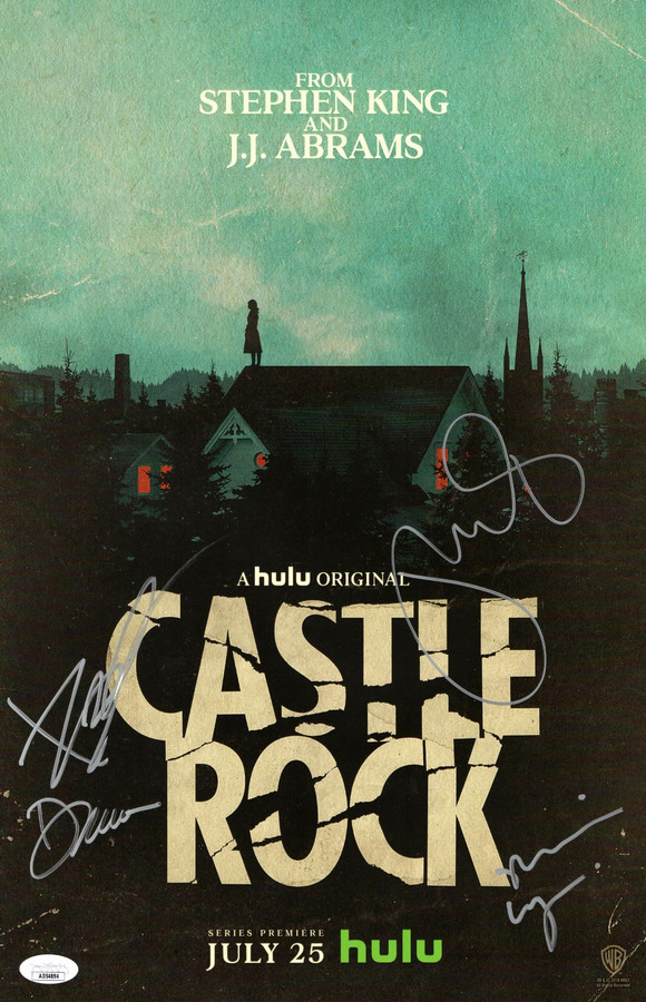 Castle Rock Multi Signed Autographed 11X17 Poster 4 Autos Levy Skarsgard JSA