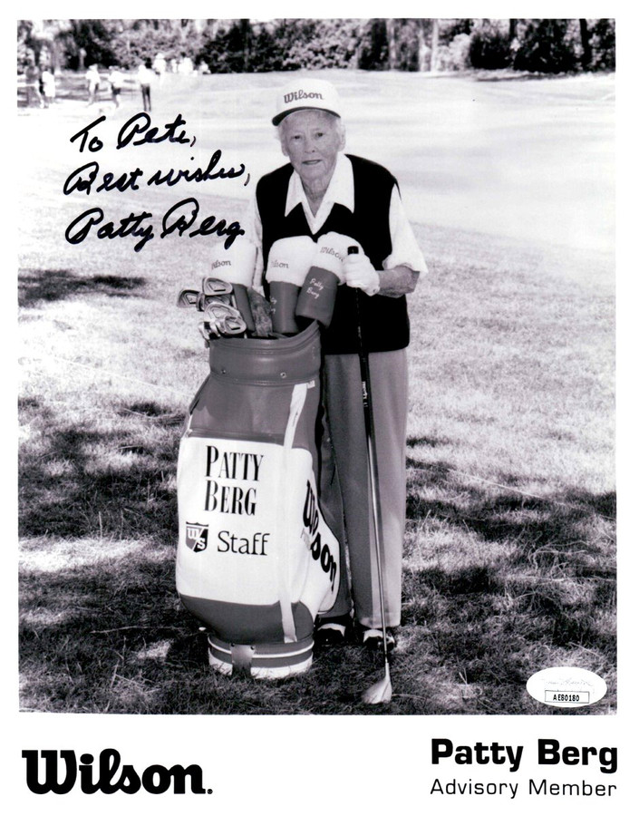 Patty Berg Signed Autographed 8X10 Photo LPGA Founding Member JSA AE80180