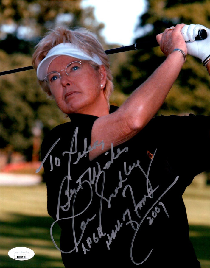 Pat Bradley Signed Autographed 8X10 Photo LPGA Legend to Pete JSA AE80158