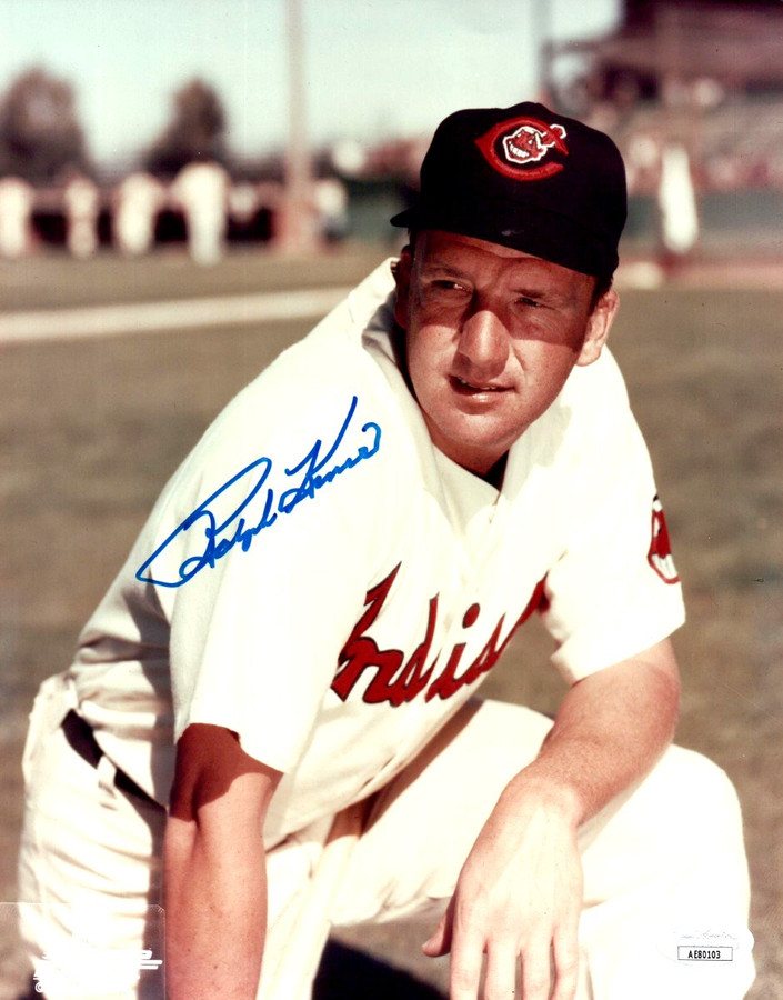 Ralph Kiner Signed Autographed 8X10 Photo Cleveland Indians JSA AE80103