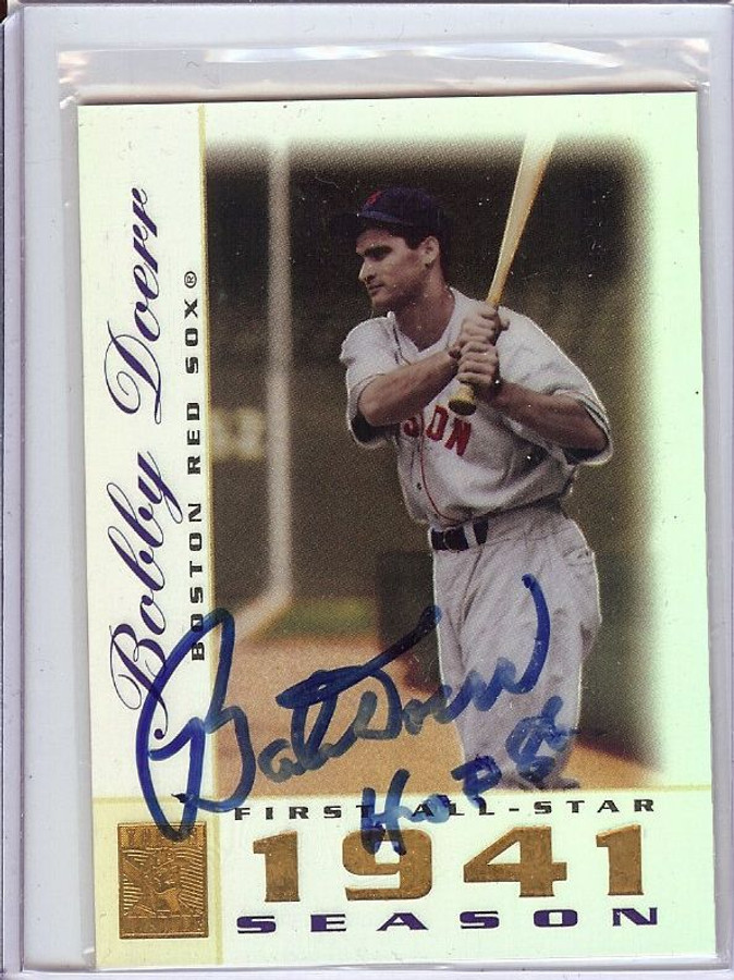 Bobby Doerr 2003 Topps Museum Hand Signed Autograph Red Sox #21 JSA AF20735