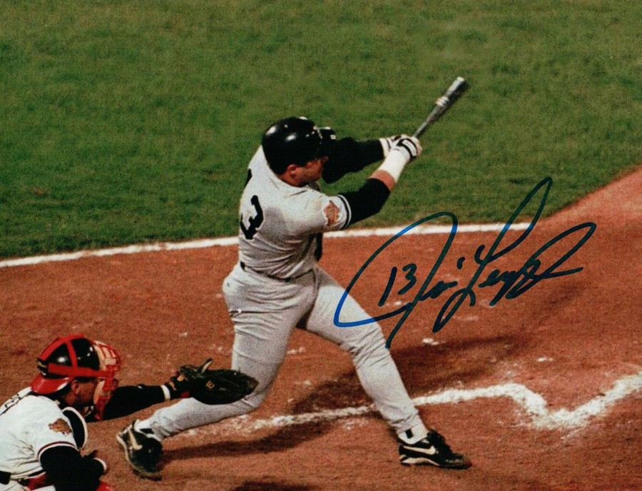 Jim Leyritz Signed 8X10 Photo Autograph World Series Swing Yankees w/COA
