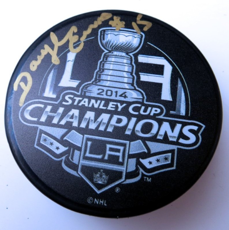 Daryl Evans Signed Autographed 2014 Stanley Cup Champions Puck LA Kings GV917177