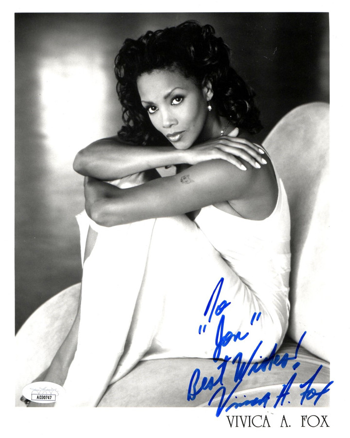 Vivica A Fox Signed Autographed 8X10 Photo Sexy B/W Promo Shot JSA AD30747