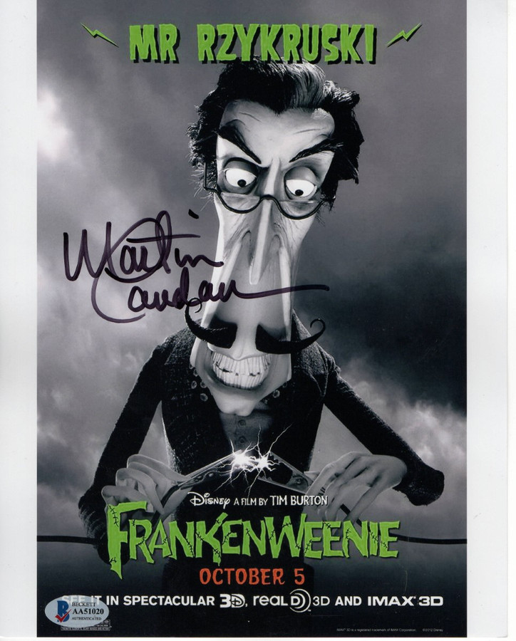 Martin Landau Signed Autograph 8X10 Photo Frankenweenie Mr Rzykruski BAS AA51020