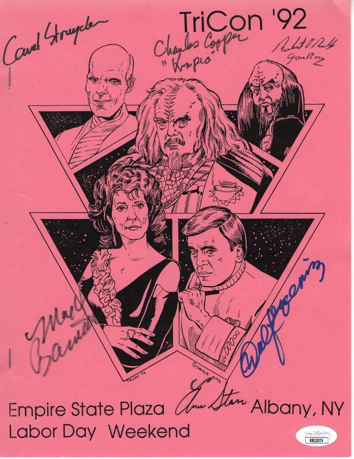 Star Trek: TNG Multi Signed Autographed Program Koenig Barrett JSA RR32974