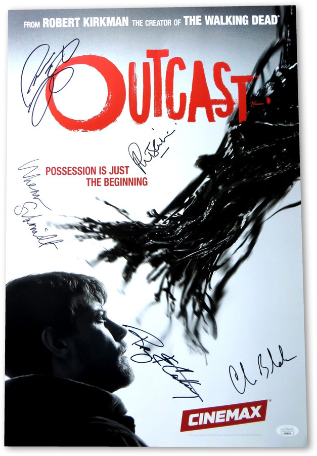 Outcast Cast Signed Autographed 13X20 Poster Schmidt Fugit Black JSA AF38455