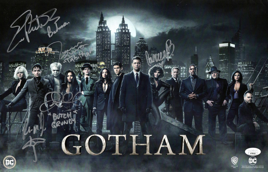 Gotham Multi Signed Autographed 11X17 Poster Taylor Lucas Richards JSA AF38426